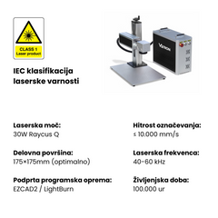 VATRON F-30W FIBER LASERSKI STROJ